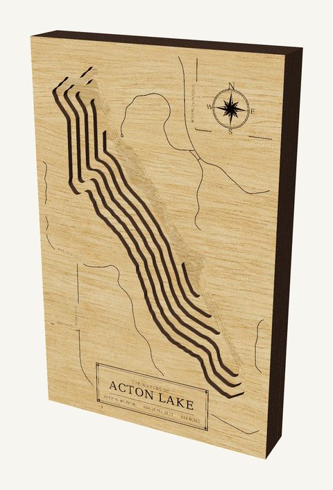 Acton Lake wood map