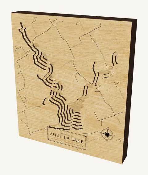 Aquilla Lake wood map