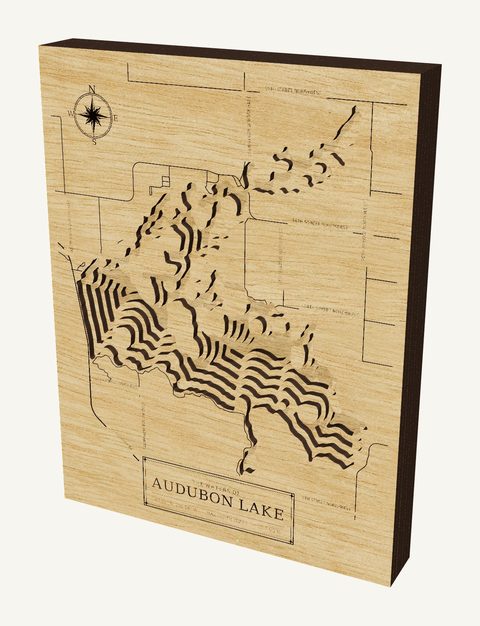 Audubon Lake wood map