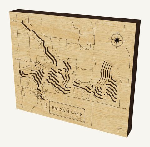 Balsam Lake wood map