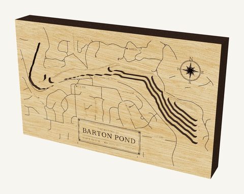 Barton Pond wood map
