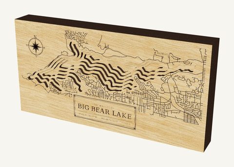 Big Bear Lake wood map