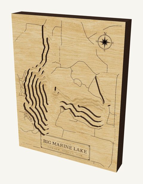 Big Marine Lake wood map