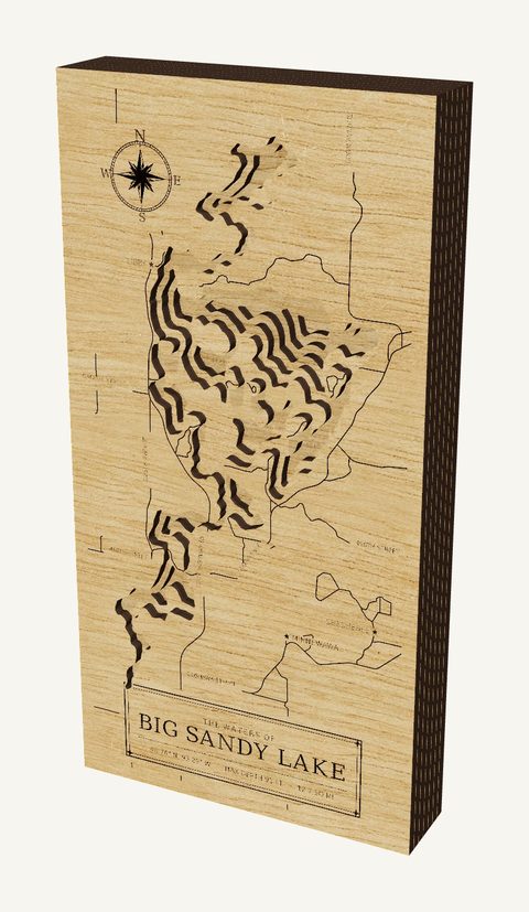 Big Sandy Lake wood map