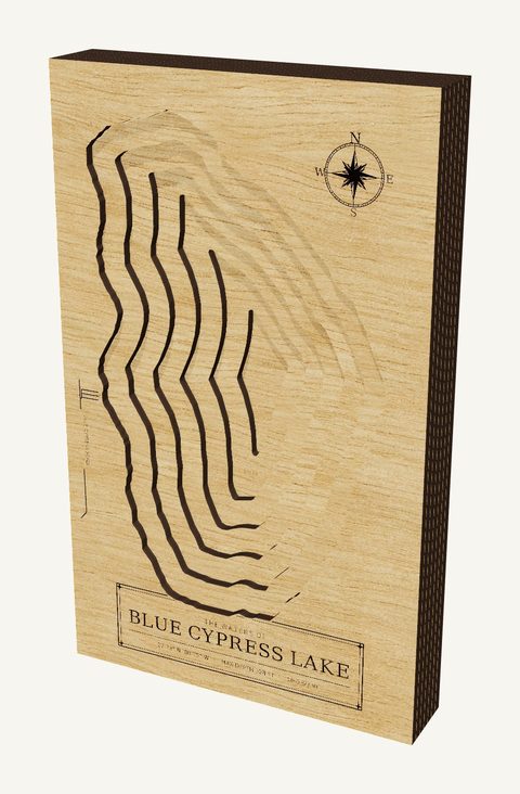 Blue Cypress Lake wood map