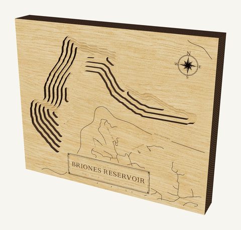 Briones Reservoir wood map
