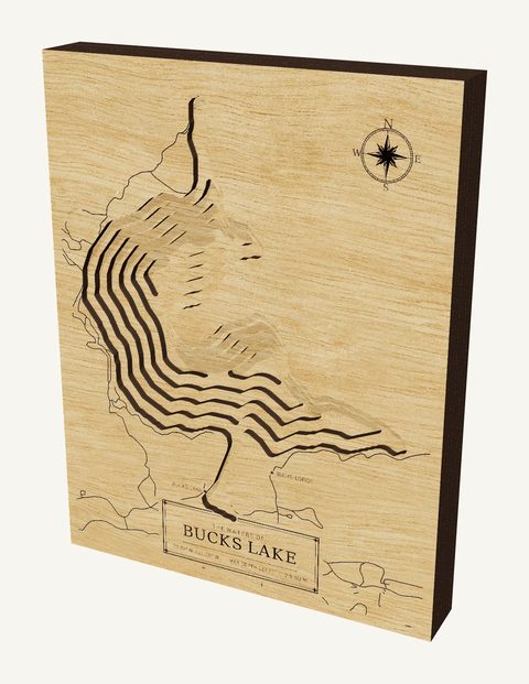 Bucks Lake wood map
