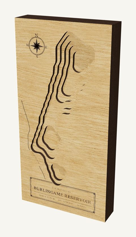 Burlingame Reservoir wood map