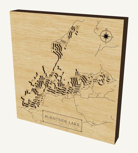 Burntside Lake wood map