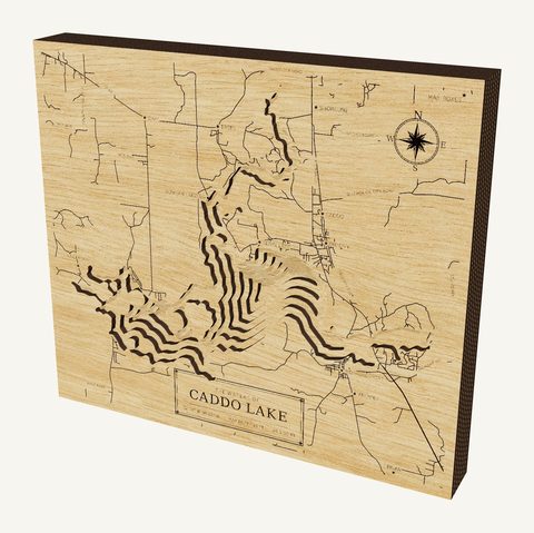 Caddo Lake wood map