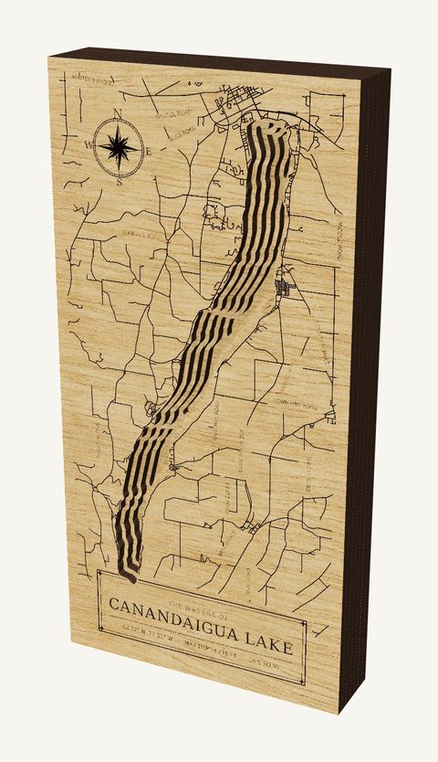 Canandaigua Lake wood map