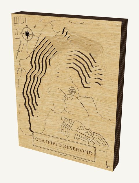 Chatfield Reservoir wood map