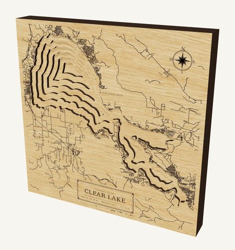 Clear Lake wood map