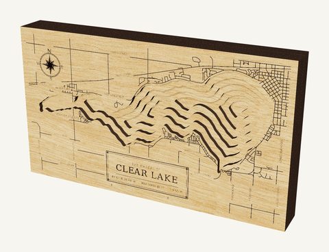 Clear Lake wood map