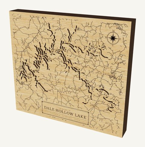 Dale Hollow Lake wood map