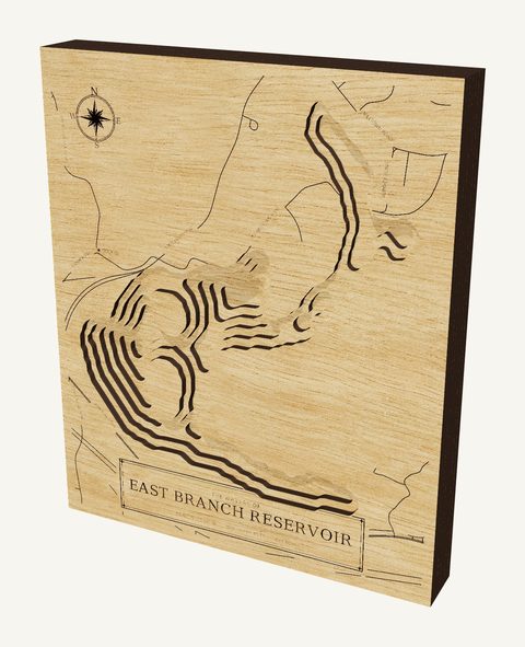 East Branch Reservoir wood map