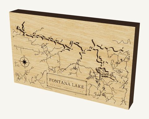 Fontana Lake wood map
