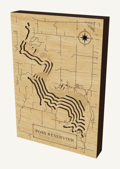 Foss Reservoir wood map