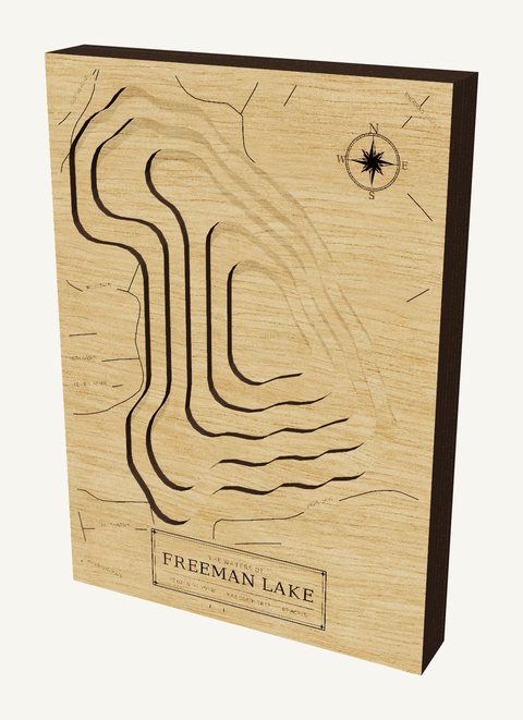 Freeman Lake wood map