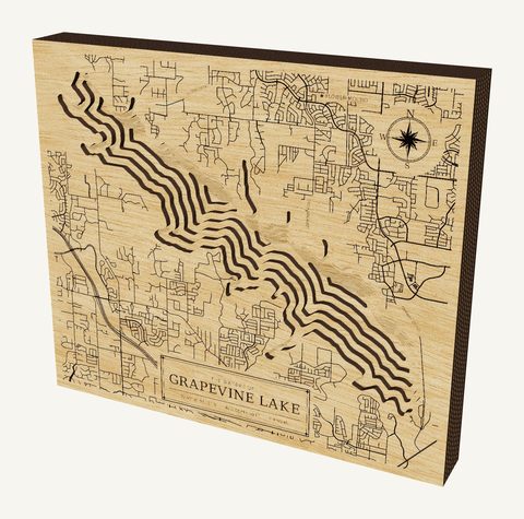 Grapevine Lake wood map