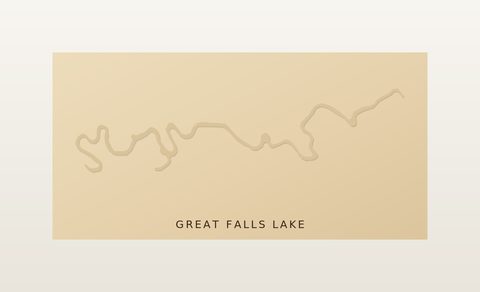 Great Falls Lake wood map