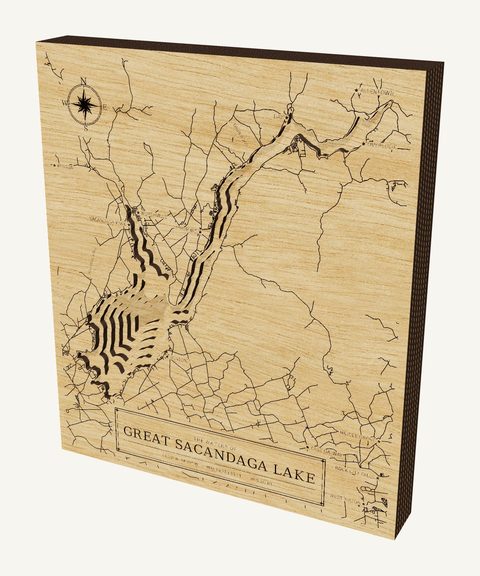 Great Sacandaga Lake wood map