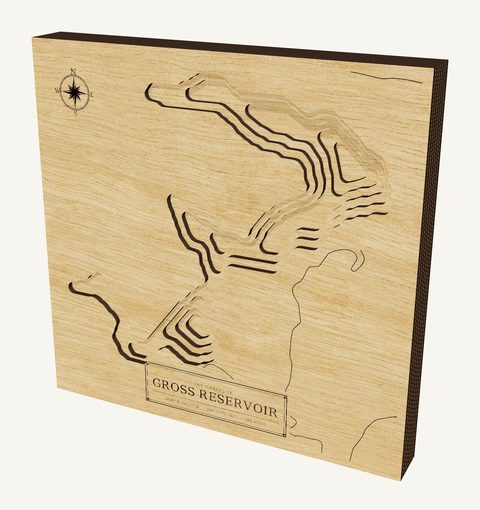 Gross Reservoir wood map