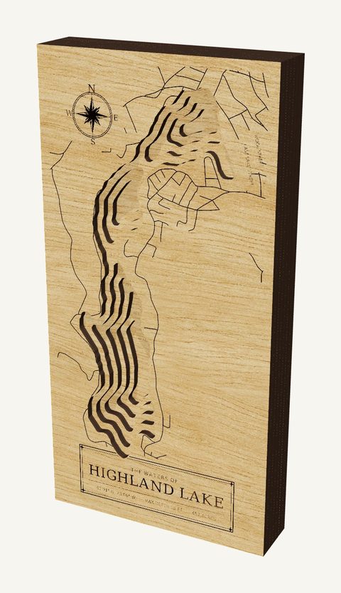 Highland Lake wood map
