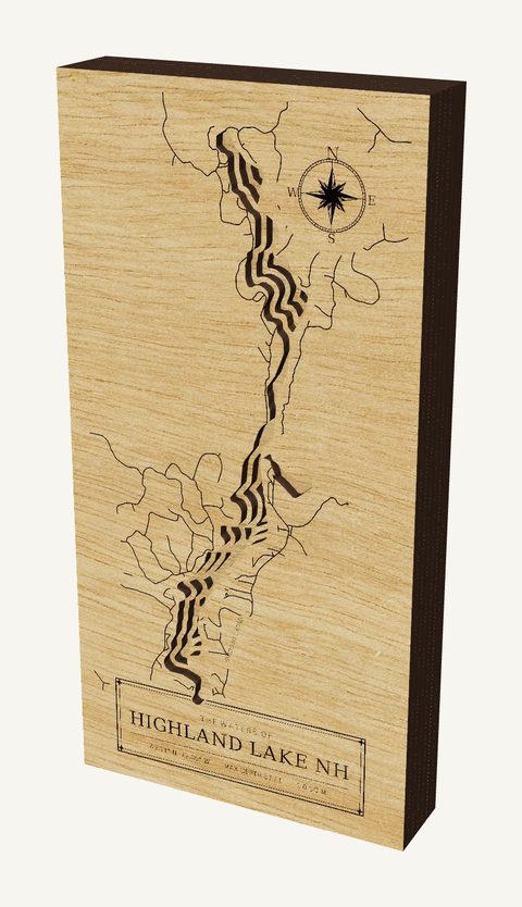 Highland Lake wood map