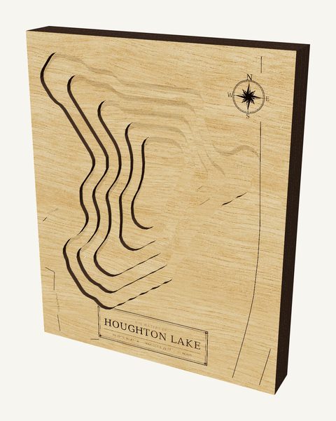 Houghton Lake wood map