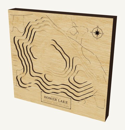 Hower Lake wood map