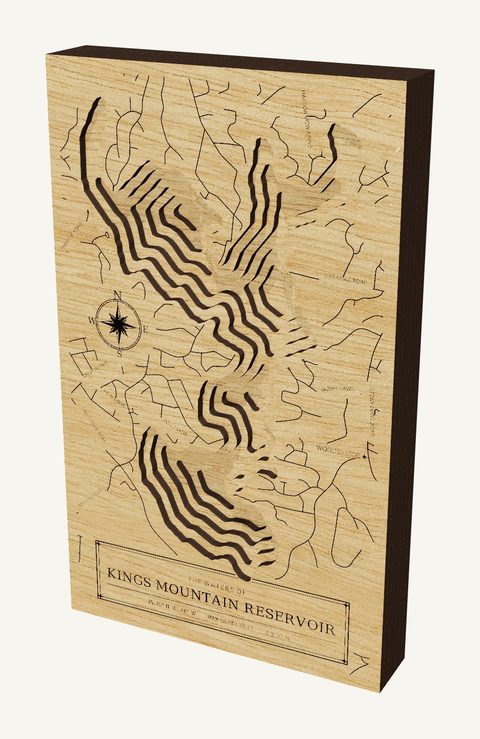 Kings Mountain Reservoir wood map