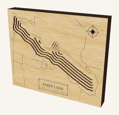 Kiser Lake wood map