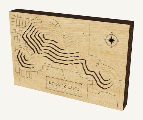 Koontz Lake wood map