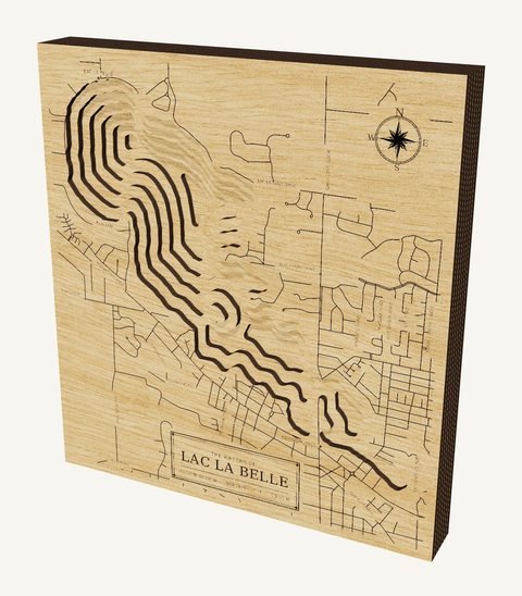Lac La Belle wood map