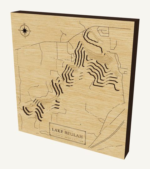 Lake Beulah wood map
