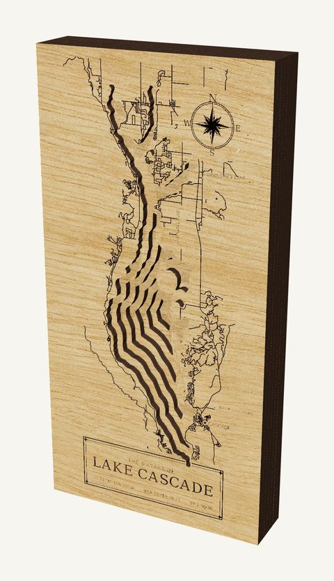 Lake Cascade wood map
