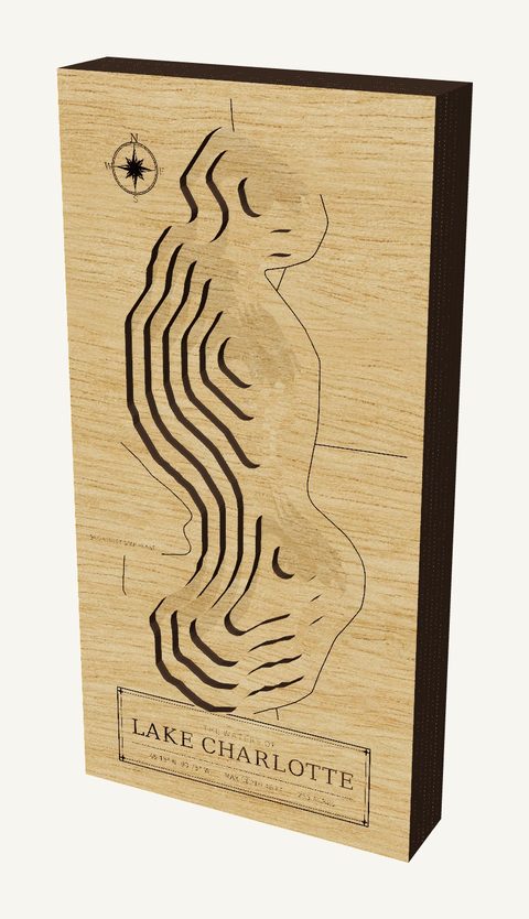 Lake Charlotte wood map