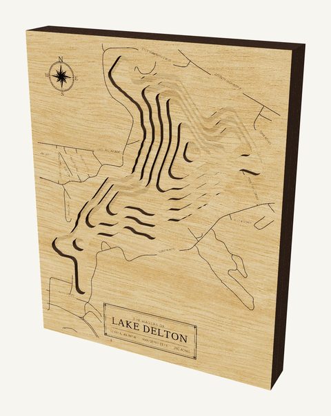 Lake Delton wood map