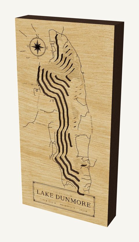 Lake Dunmore wood map