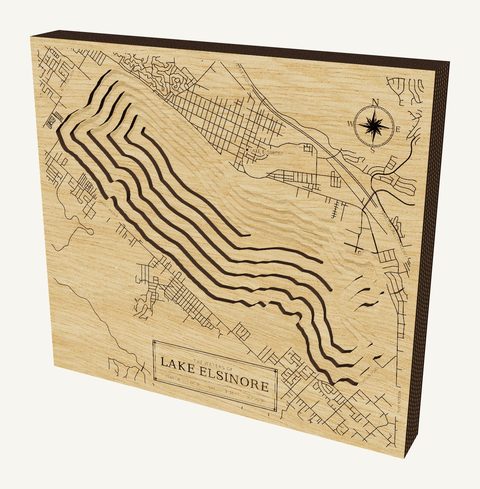 Lake Elsinore wood map