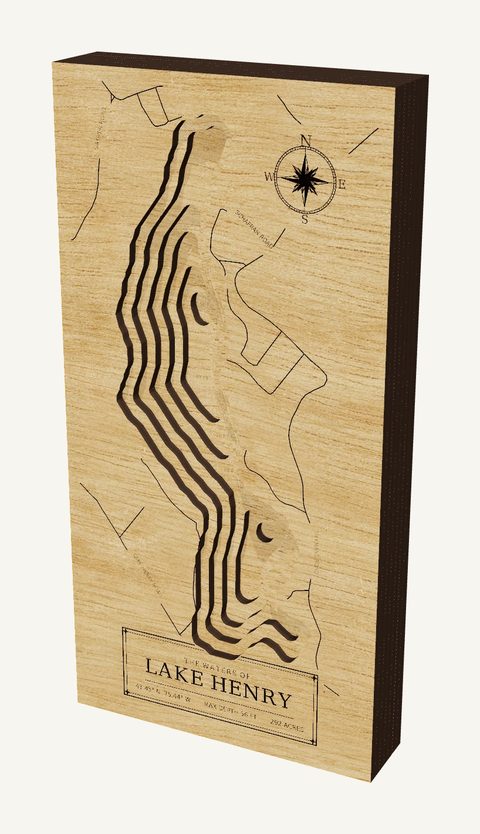 Lake Henry wood map