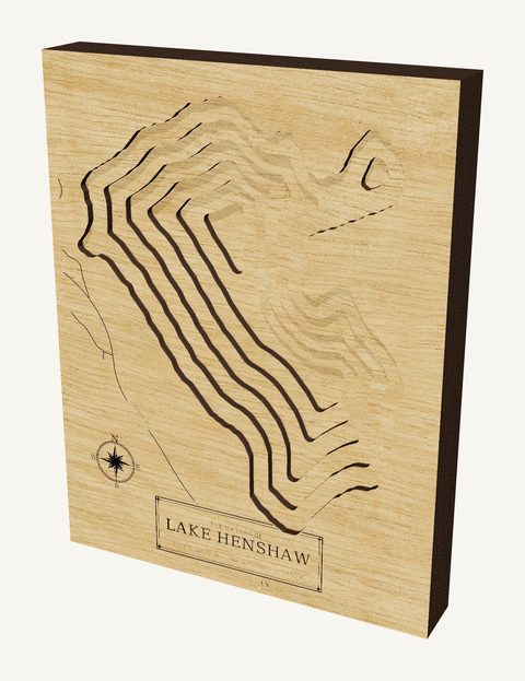 Lake Henshaw wood map
