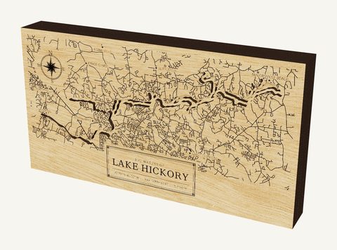 Lake Hickory wood map