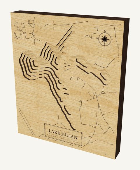 Lake Julian wood map