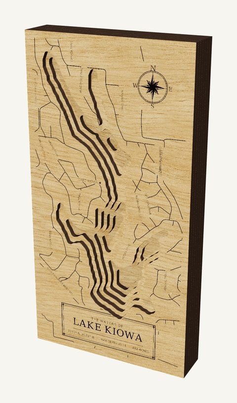 Lake Kiowa wood map