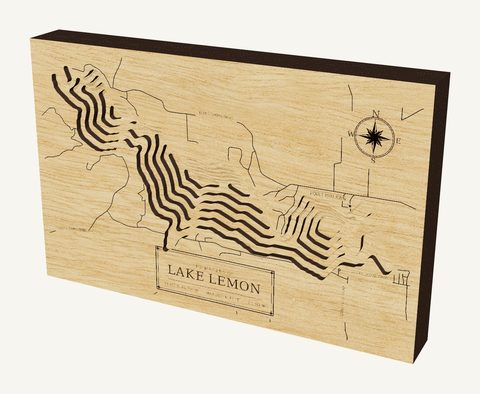 Lake Lemon wood map