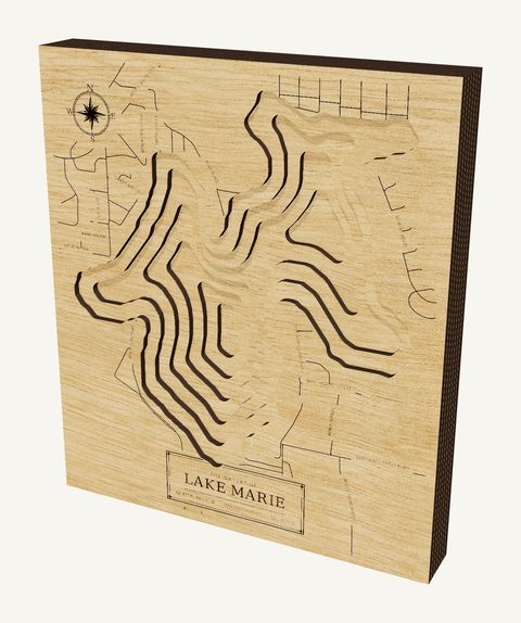Lake Marie wood map