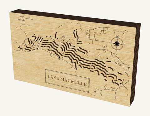 Lake Maumelle wood map