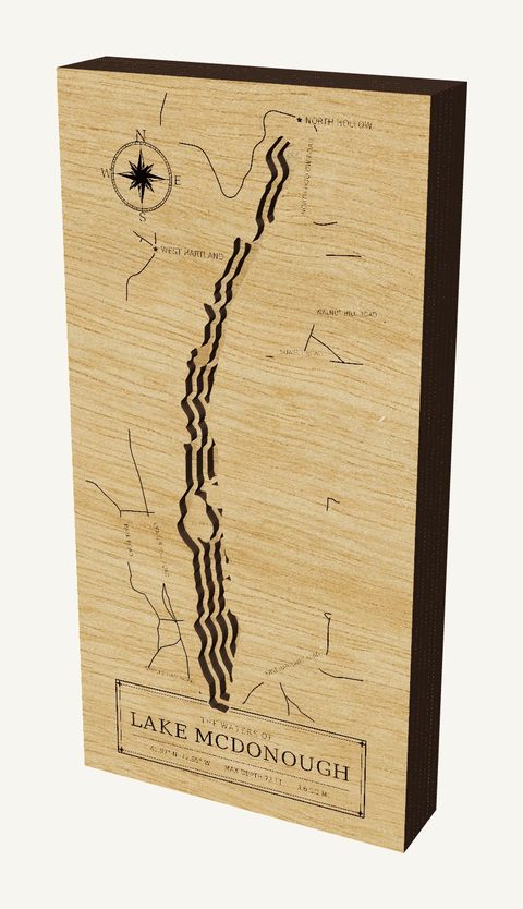 Lake McDonough wood map